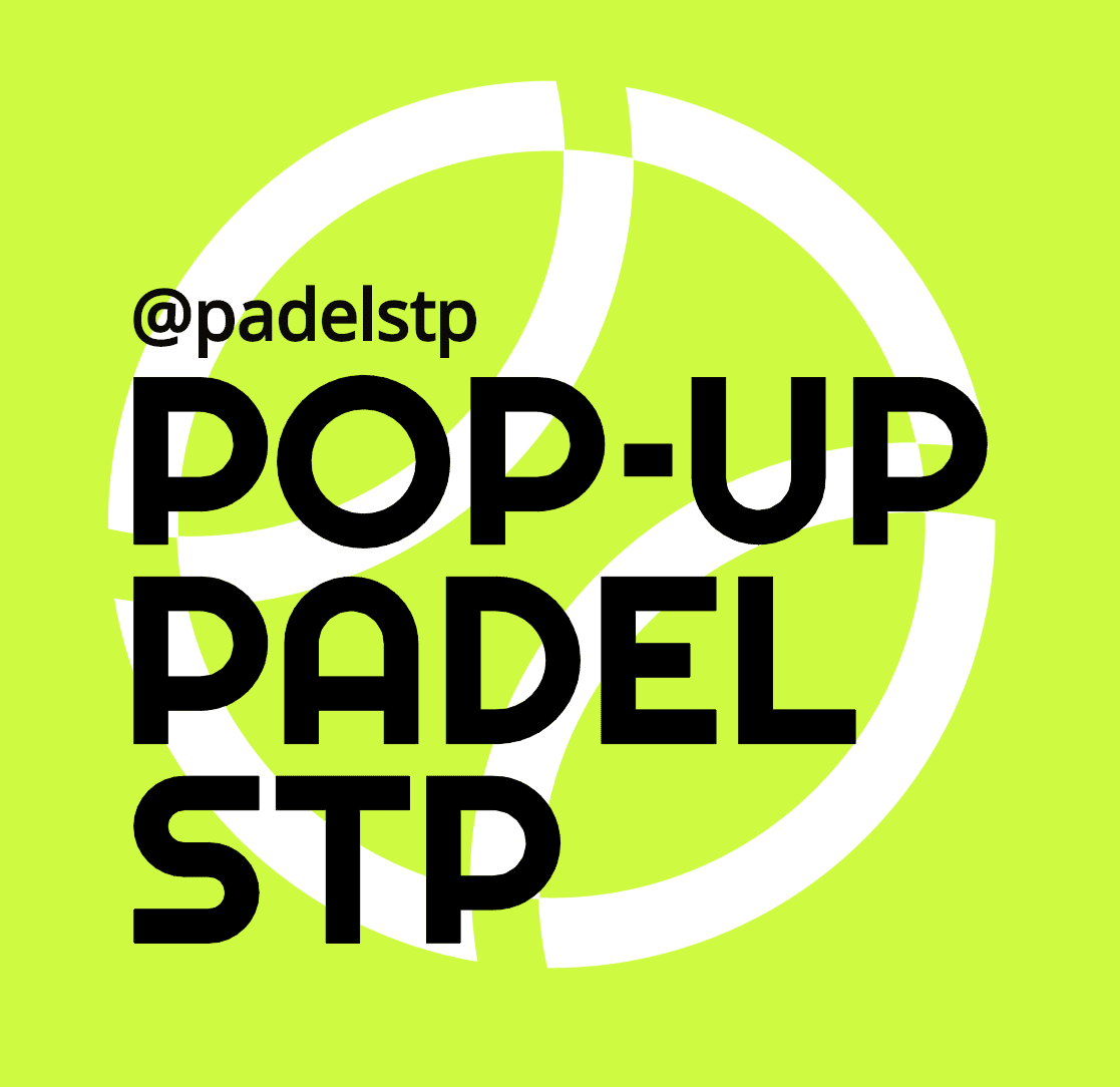 Pop-up Padel STP Instagram-Kachel mit @padelstp